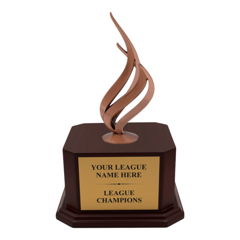 Premium Custom Bronze Flame Trophy - Type A5 Series 349217Z - Anderson Trophy Co.