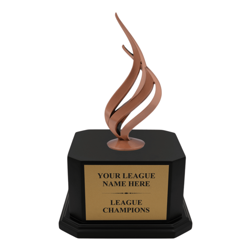 Premium Custom Bronze Flame Trophy - Type A5 Series 349217Z - Anderson Trophy Co.