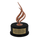Premium Custom Bronze Flame Trophy - Type A9 Series 349217Z - Anderson Trophy Co.