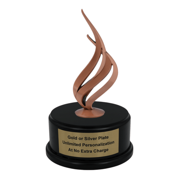 Premium Custom Bronze Flame Trophy - Type A9 Series 349217Z - Anderson Trophy Co.