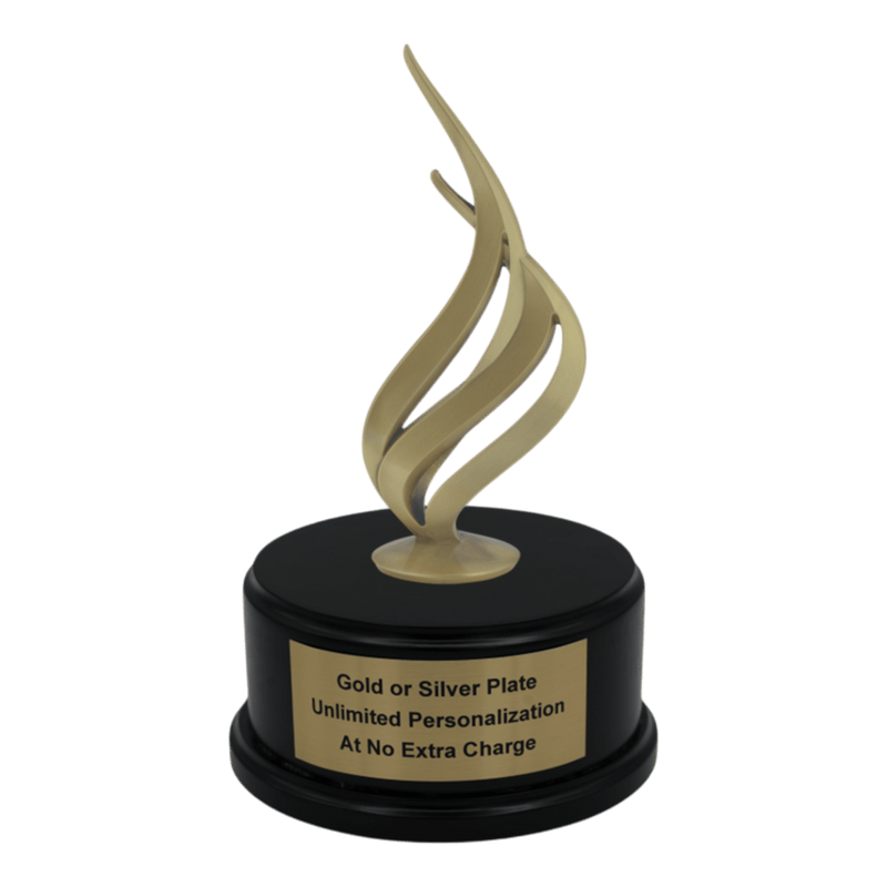 Premium Custom Gold Flame Trophy - Type A9 Series 349217G - Anderson Trophy Co.