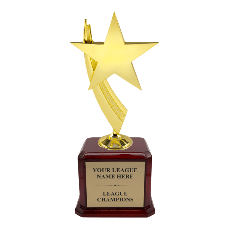 Premium Custom Gold Star Trophy - Type A6 Series 1ZX2040 - Anderson Trophy Co.