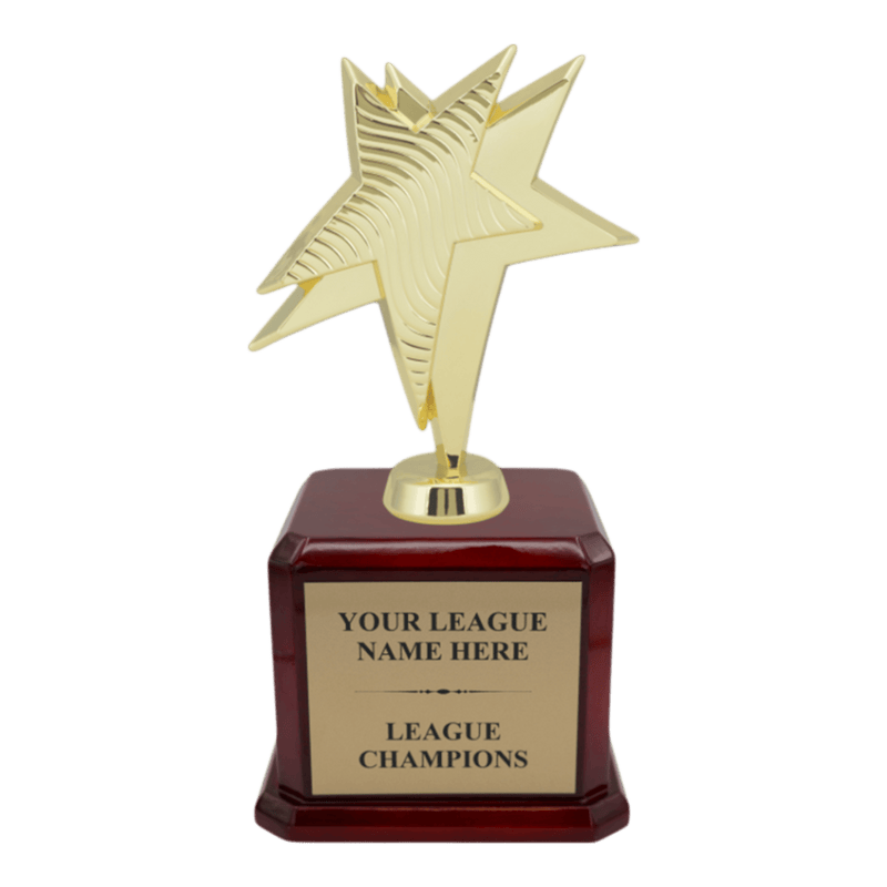 Premium Custom Gold Star Trophy - Type A6 Series 34955G - Anderson Trophy Co.