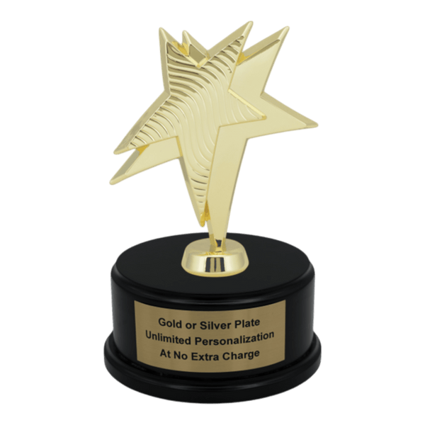 Premium Custom Gold Star Trophy - Type A9 Series 34955G - Anderson Trophy Co.