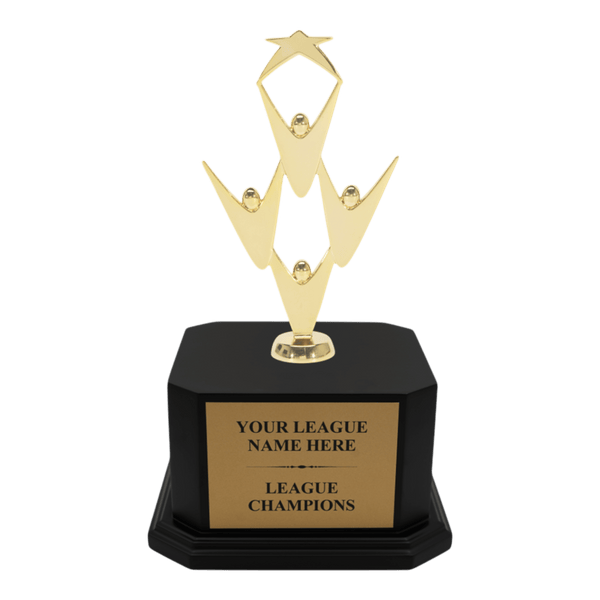 Premium Custom Gold Teamwork Trophy - Type A5 Series 34911G - Anderson Trophy Co.