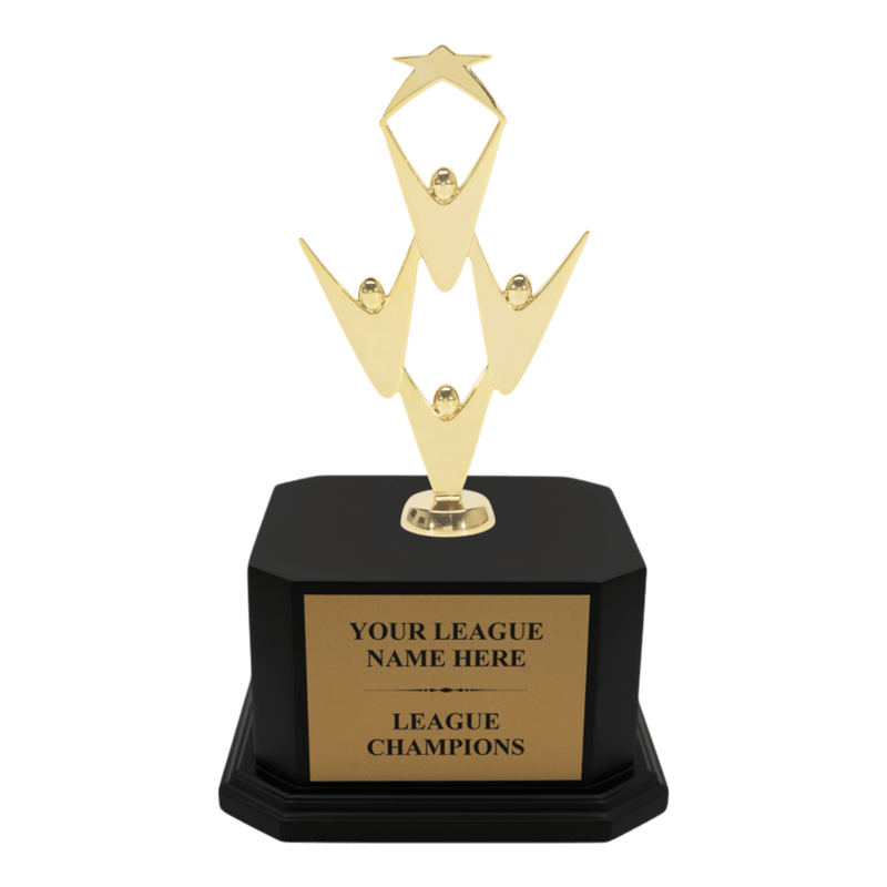 Premium Custom Gold Teamwork Trophy - Type A5 Series 34911G - Anderson Trophy Co.