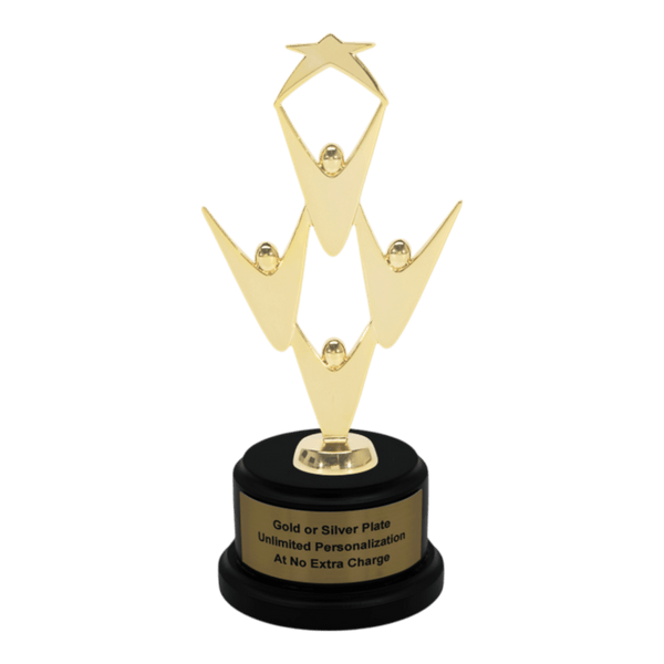 Premium Custom Gold Teamwork Trophy - Type A9 Series 34911G - Anderson Trophy Co.