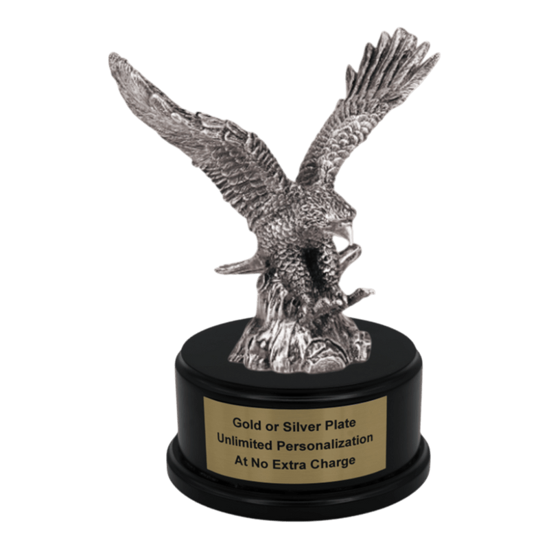 Premium Custom Silver Eagle Trophy - Type A9 Series 1EGL21S - Anderson Trophy Co.