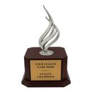 Premium Custom Silver Flame Trophy - Type A5 Series 349217S - Anderson Trophy Co.