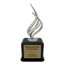 Premium Custom Silver Flame Trophy - Type A6 Series 349217S - Anderson Trophy Co.