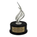 Premium Custom Silver Flame Trophy - Type A9 Series 349217S - Anderson Trophy Co.