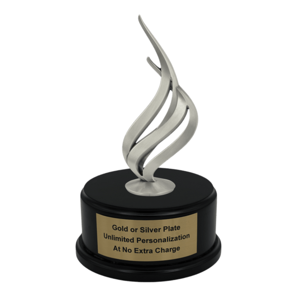 Premium Custom Silver Flame Trophy - Type A9 Series 349217S - Anderson Trophy Co.