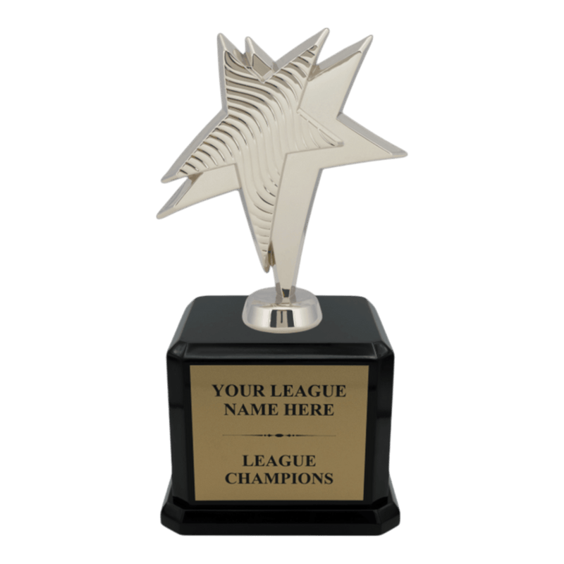 Premium Custom Silver Star Trophy - Type A6 Series 34955S - Anderson Trophy Co.