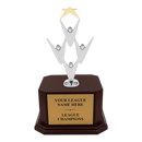 Premium Custom Silver Teamwork Trophy - Type A5 Series 34911S - Anderson Trophy Co.