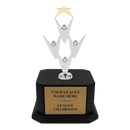 Premium Custom Silver Teamwork Trophy - Type A5 Series 34911S - Anderson Trophy Co.