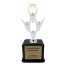 Premium Custom Silver Teamwork Trophy - Type A6 Series 34911S - Anderson Trophy Co.