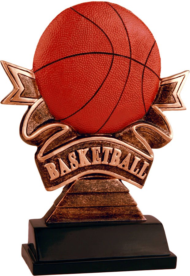 Ribbon Series Basketball Resin Trophy - Anderson Trophy Co.