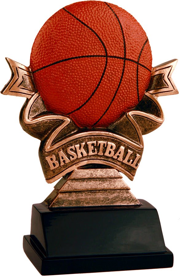 Ribbon Series Basketball Resin Trophy - Anderson Trophy Co.