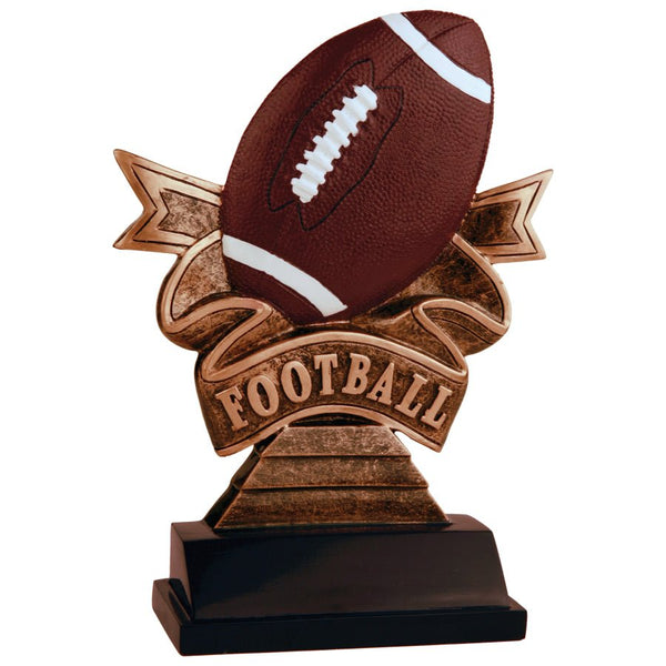 Ribbon Series Football Resin Trophy - Anderson Trophy Co.