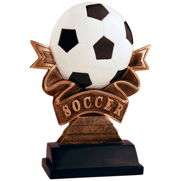 Ribbon Series Soccer Resin Trophy - Anderson Trophy Co.