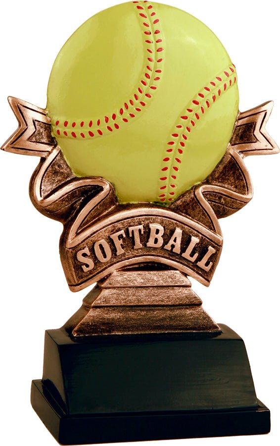 Ribbon Series Softball Resin Trophy - Anderson Trophy Co.