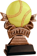 Ribbon Series Softball Resin Trophy - Anderson Trophy Co.