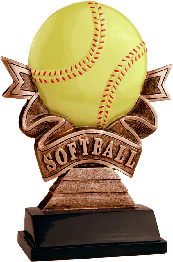 Ribbon Series Softball Resin Trophy - Anderson Trophy Co.