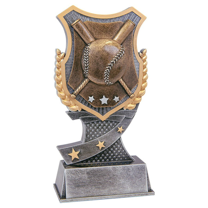 Shield Award Series Baseball Resin Trophy - Anderson Trophy Co.