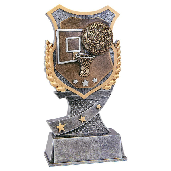 Shield Award Series Basketball Resin Trophy - Anderson Trophy Co.