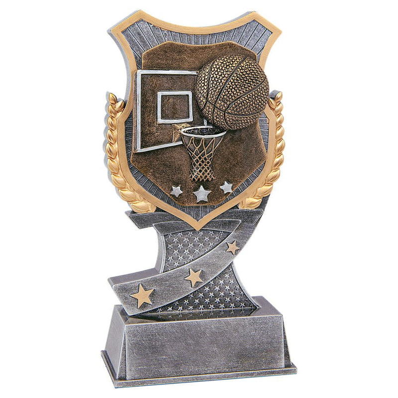 Shield Award Series Basketball Resin Trophy - Anderson Trophy Co.