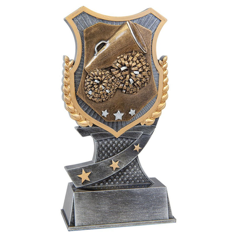 Shield Award Series Cheer Resin Trophy - Anderson Trophy Co.