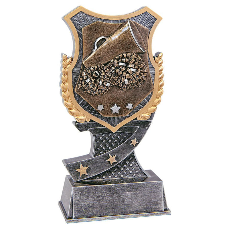 Shield Award Series Cheer Resin Trophy - Anderson Trophy Co.