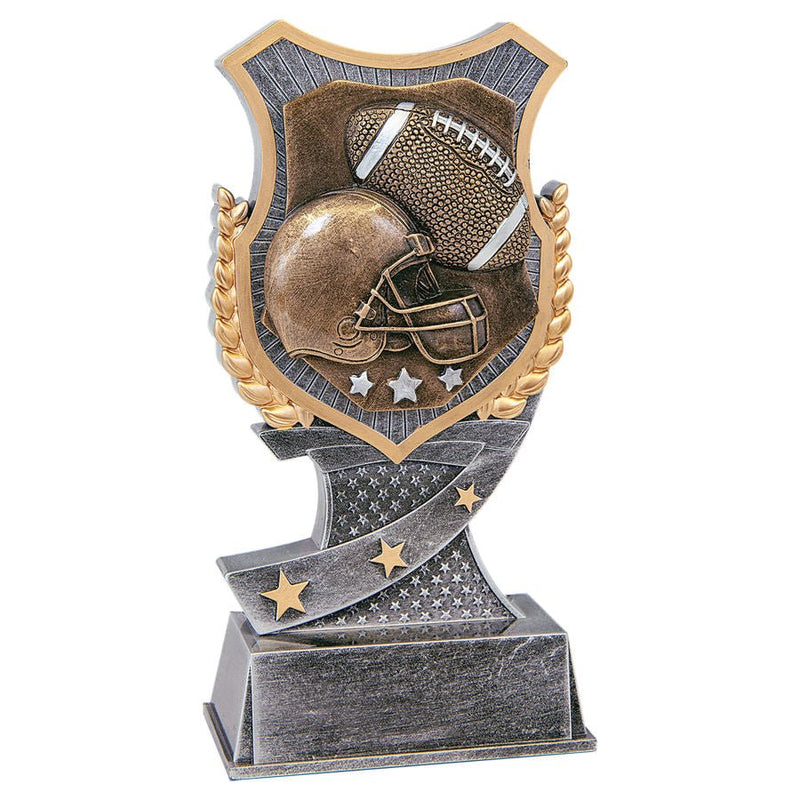 Shield Award Series Football Resin Trophy - Anderson Trophy Co.