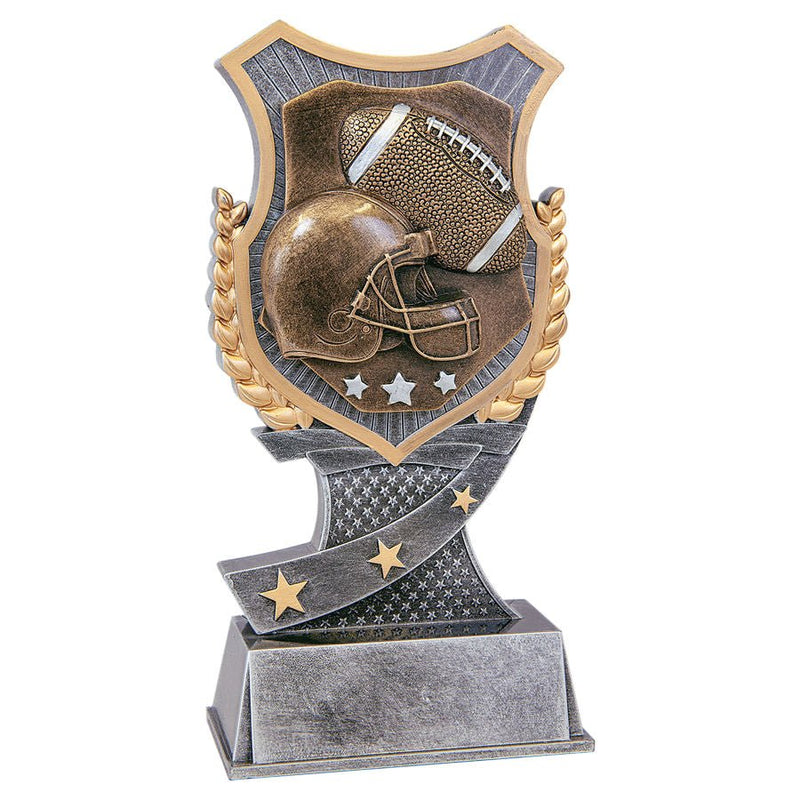 Shield Award Series Football Resin Trophy - Anderson Trophy Co.