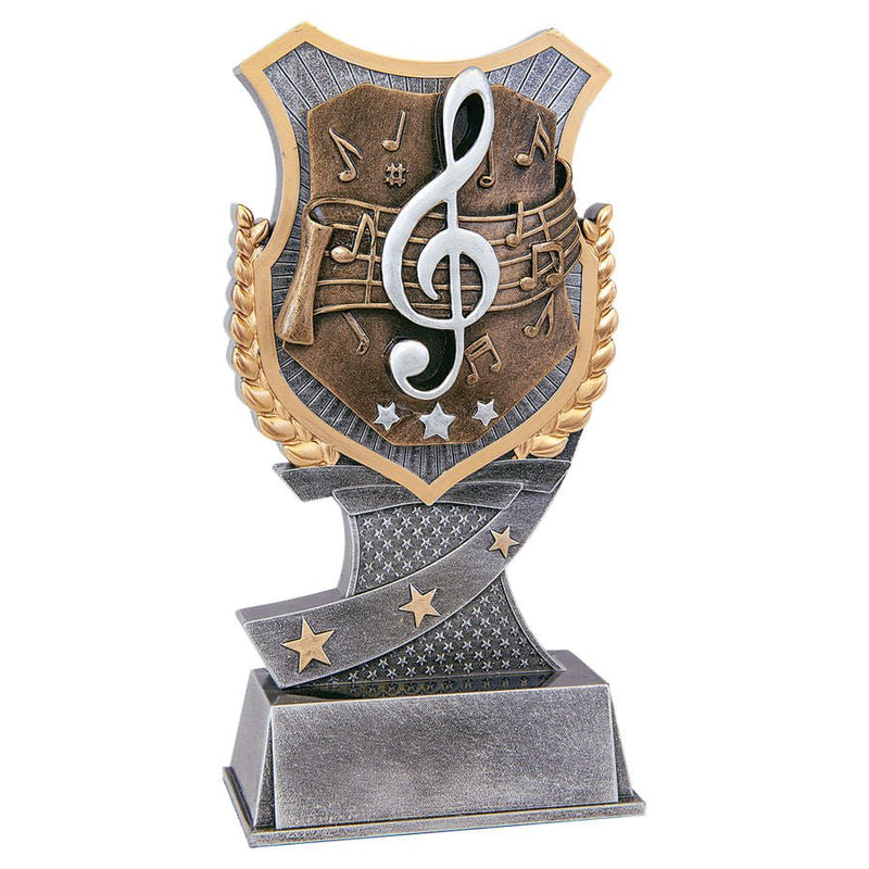 Shield Award Series Music Resin Trophy - Anderson Trophy Co.