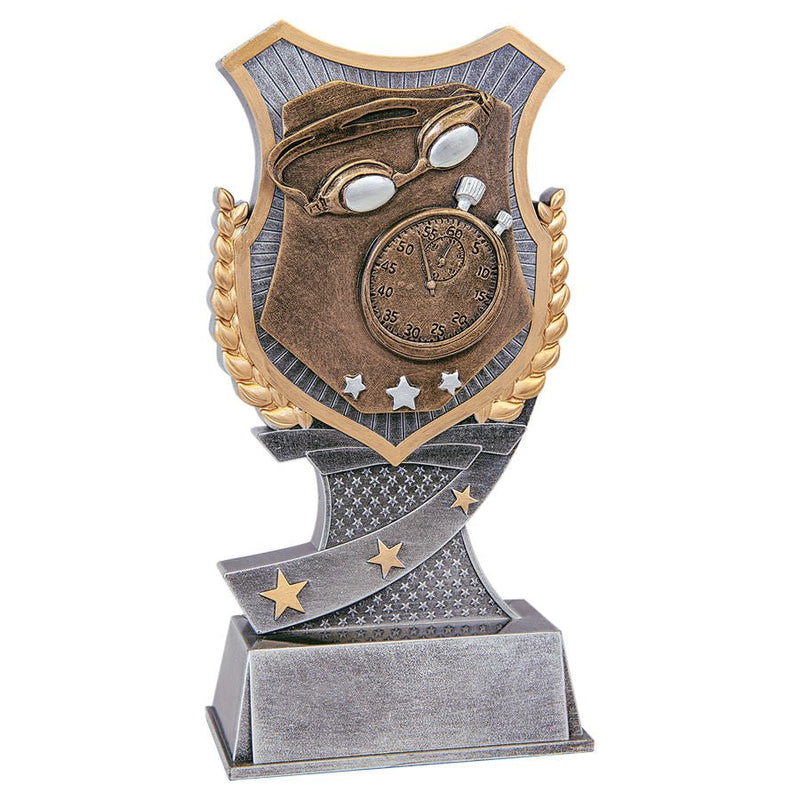 Shield Award Series Swim Resin Trophy - Anderson Trophy Co.