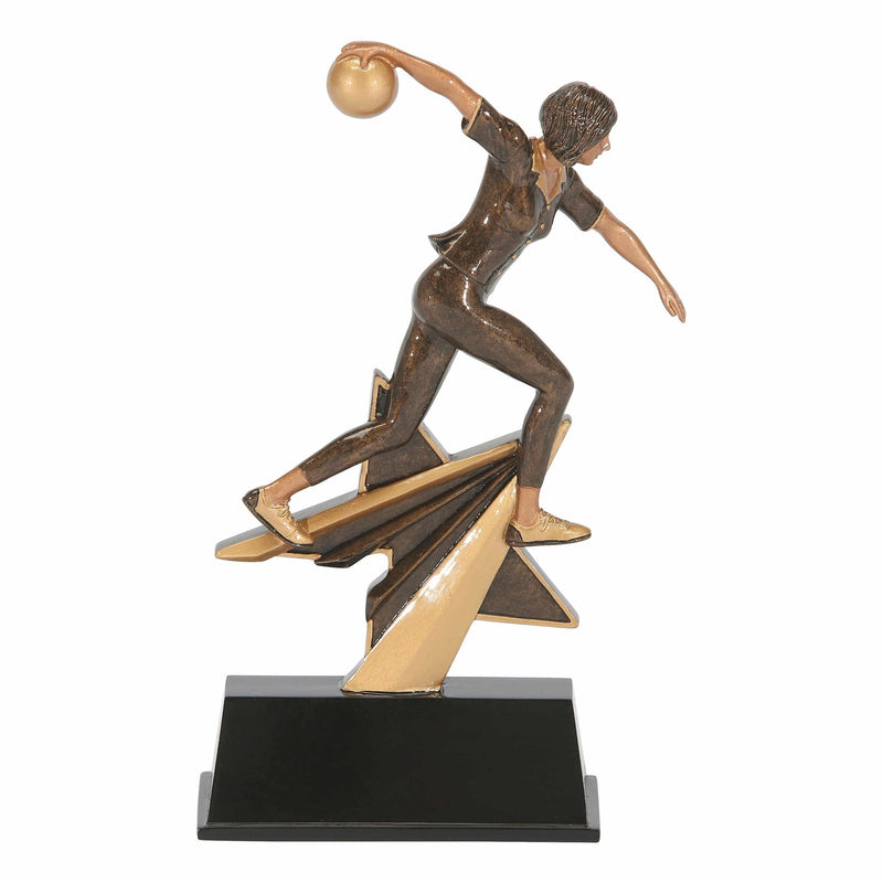 Star Power Sport Series Bowling Resin Trophy - Anderson Trophy Co.