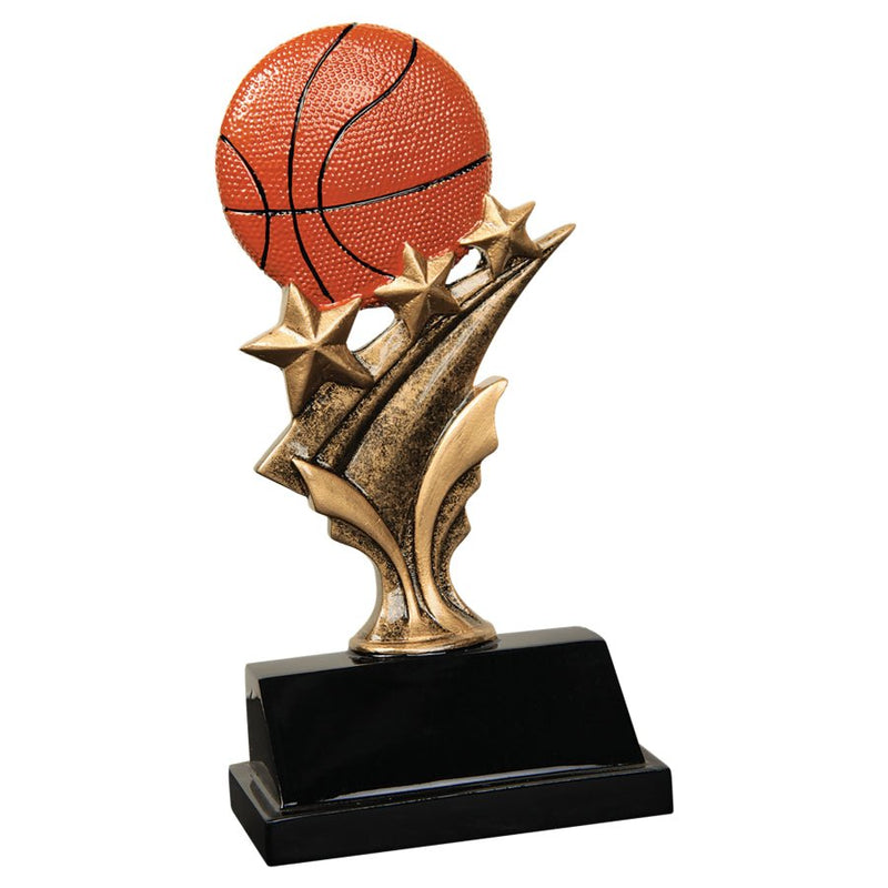 Tri Star Series Basketball Resin Trophy - Anderson Trophy Co.