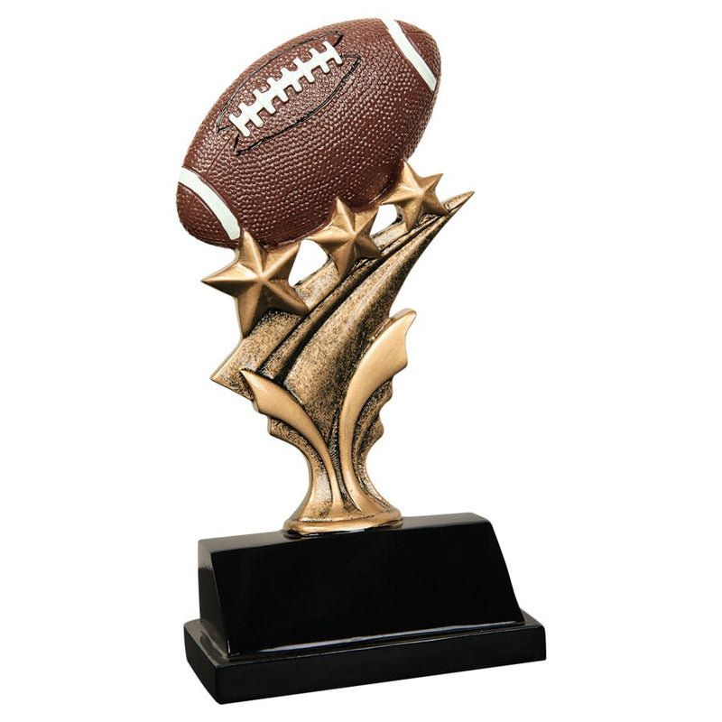 Tri Star Series Football Resin Trophy - Anderson Trophy Co.