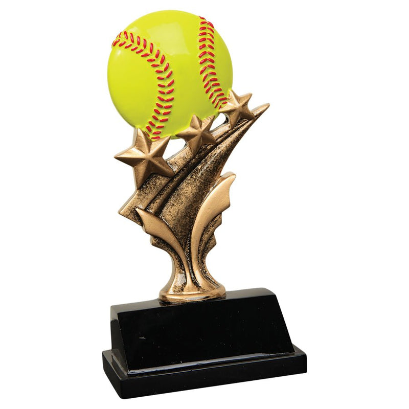 Tri Star Series Softball Resin Trophy - Anderson Trophy Co.