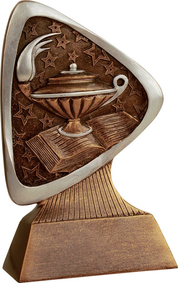 Triad Series Lamp of Knowledge Resin Trophy - Anderson Trophy Co.