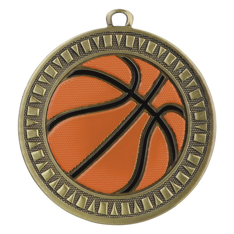 Velocity Series Basketball Themed Medal - Anderson Trophy Co.