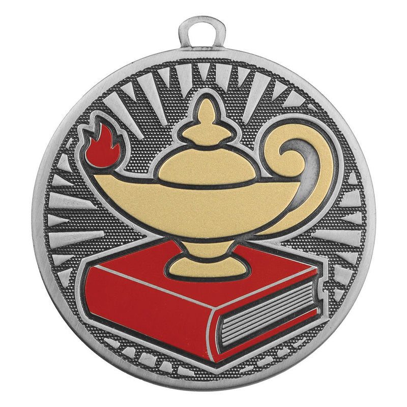 Velocity Series Lamp of Knowledge Themed Medal - Anderson Trophy Co.