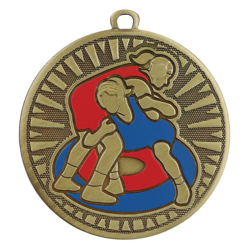 Velocity Series Wrestling Themed Medal - Anderson Trophy Co.