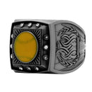12 Stone Softball Ring - Antique Finish - AndersonTrophy.com