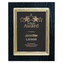 1ABF Series Plaque - Black Woodgrain - AndersonTrophy.com