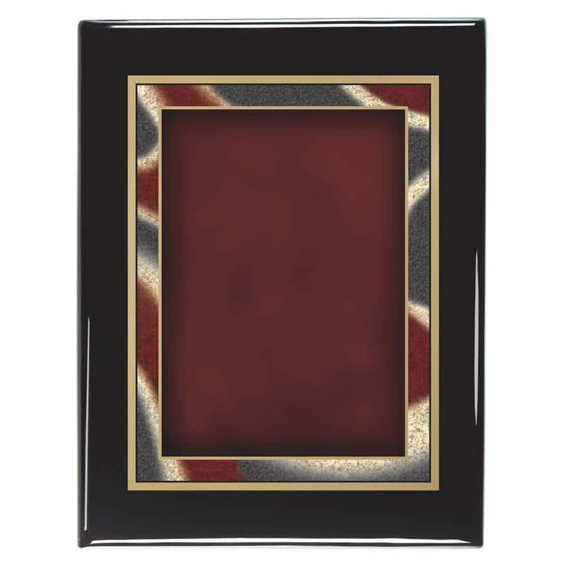 1AS1 Burgandy Decorative Plate Plaque - Black Piano Finish - AndersonTrophy.com