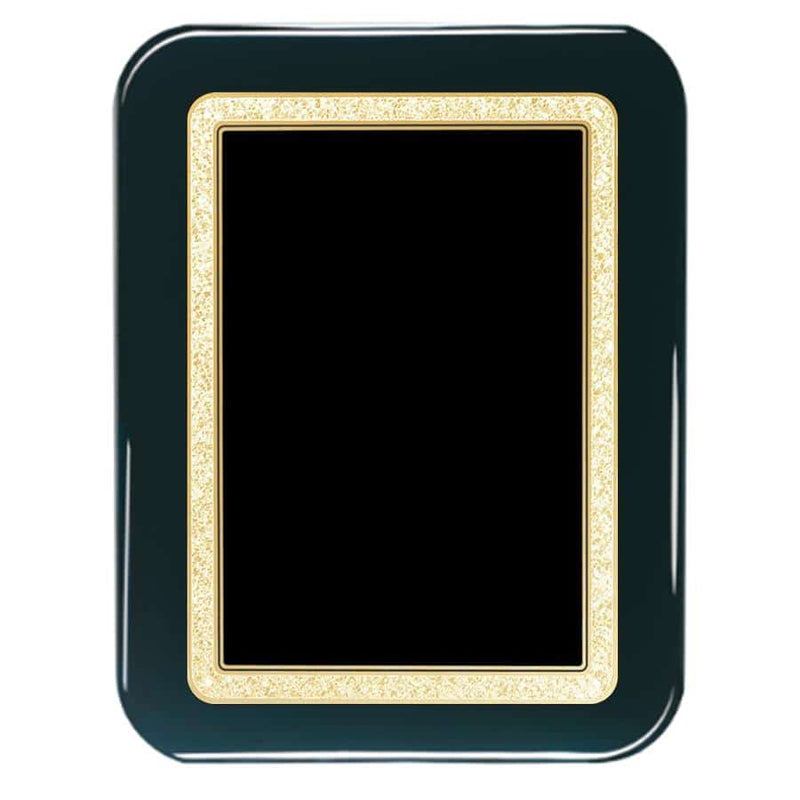 2MP50 Series Black Decorative Plaque - Black Piano Finish - AndersonTrophy.com
