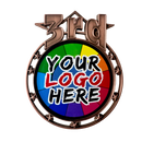 AA Star Podium Series Customizable Insert Medal