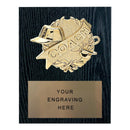 310 Coach Themed Plaque - Black Oak - AndersonTrophy.com